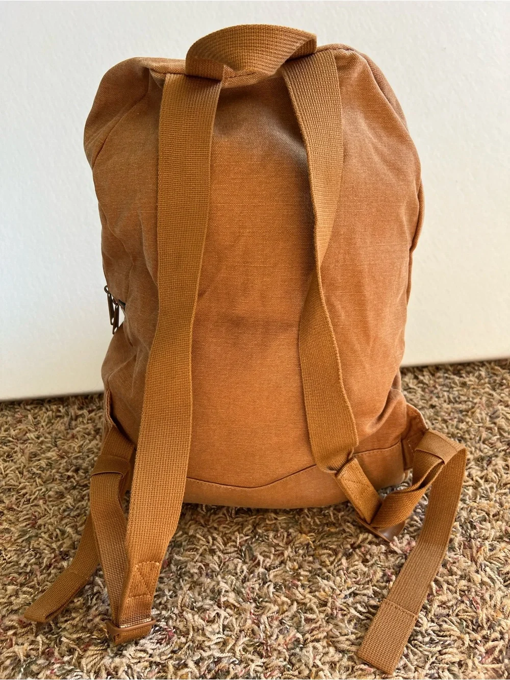 Herschel Supply Co Cotton Canvas Backpack Camel Brown Laptop School Travel
